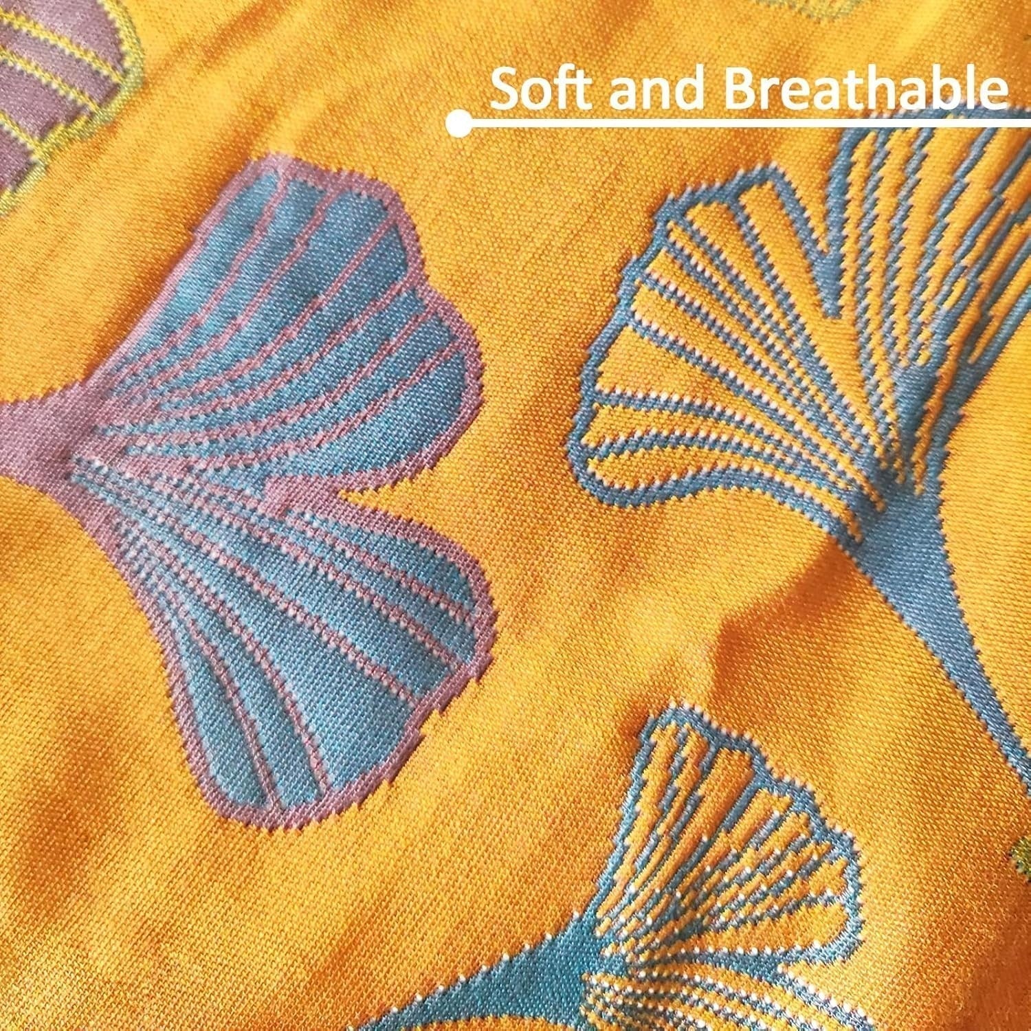 Hom & Ember – Luxurious Ginkgo Leaf Cotton Pillowcases for a Serene Ambiance - Hom & Ember