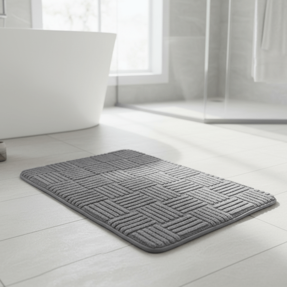 Hom & Ember – Luxurious Non - Slip Bath Mat in Soft Pastels for a Relaxing Atmosphere - Hom & Ember