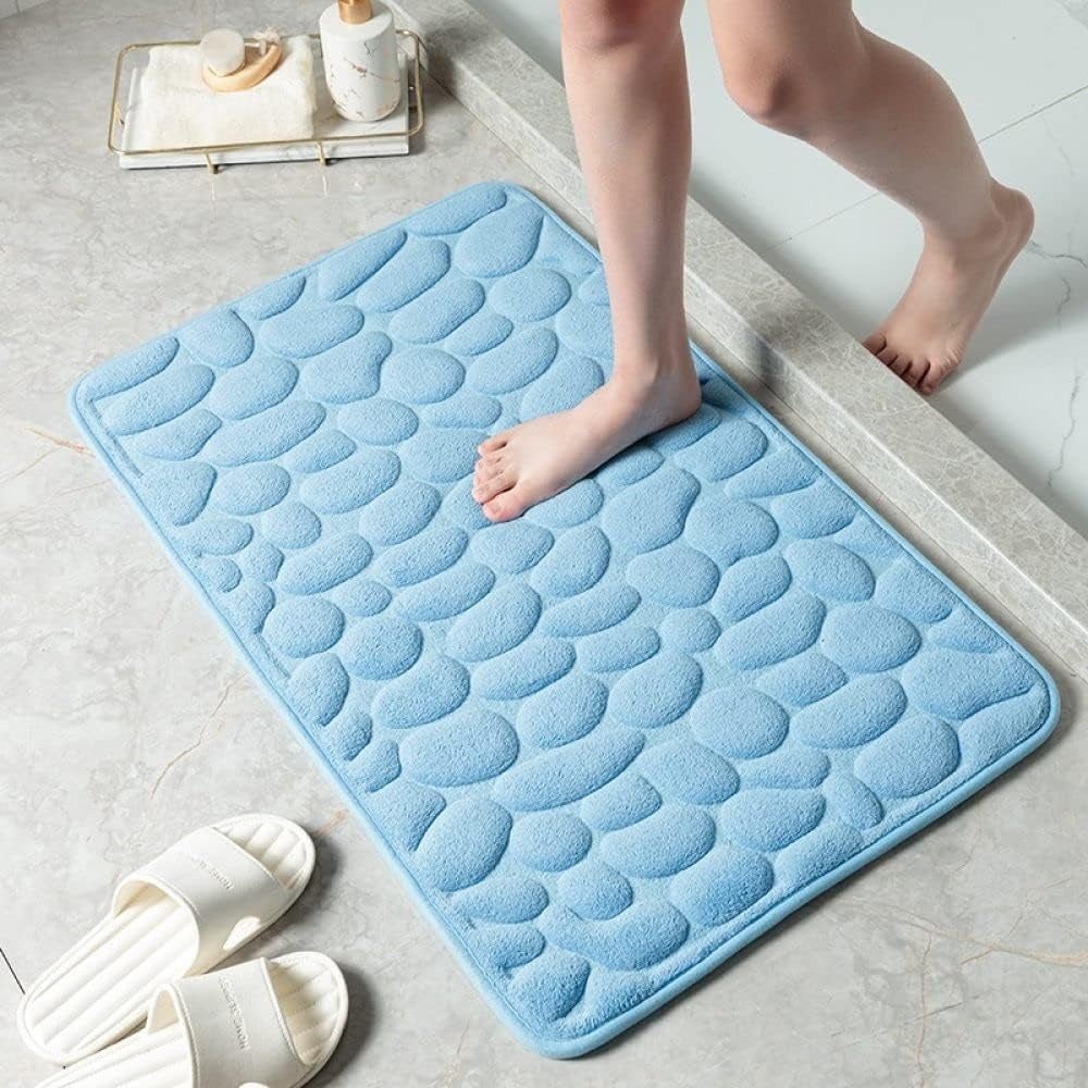 Hom & Ember – Luxurious Non - Slip Quick - Drying Bath Mat for a Serene Ambiance - Hom & Ember