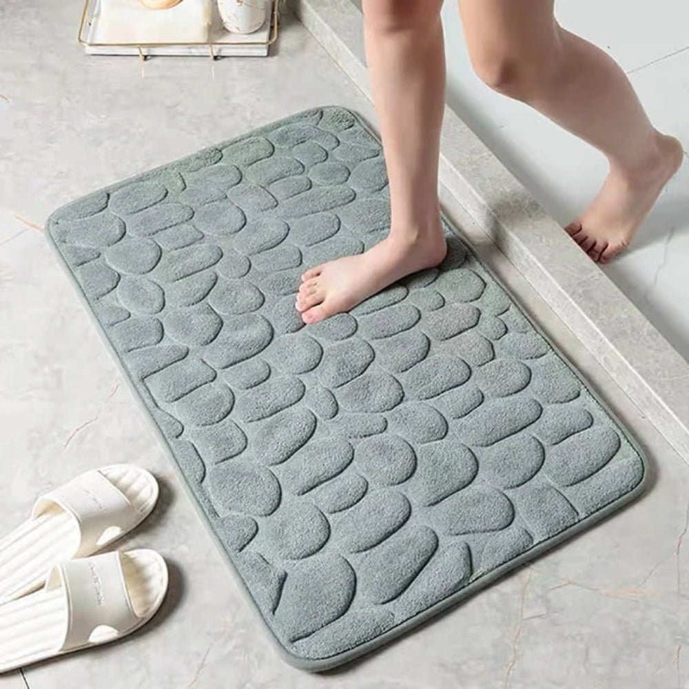 Hom & Ember – Luxurious Non - Slip Quick - Drying Bath Mat for a Serene Ambiance - Hom & Ember