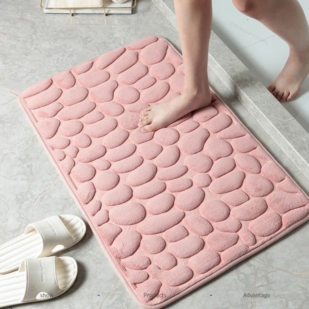 Hom & Ember – Luxurious Non - Slip Quick - Drying Bath Mat for a Serene Ambiance - Hom & Ember