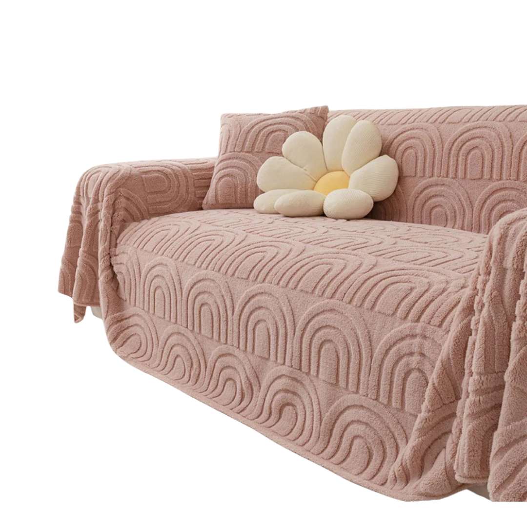 Hom & Ember – Luxurious Non - Slip Sofa Cover in Elegant Fabric for a Serene Ambiance - Hom & Ember