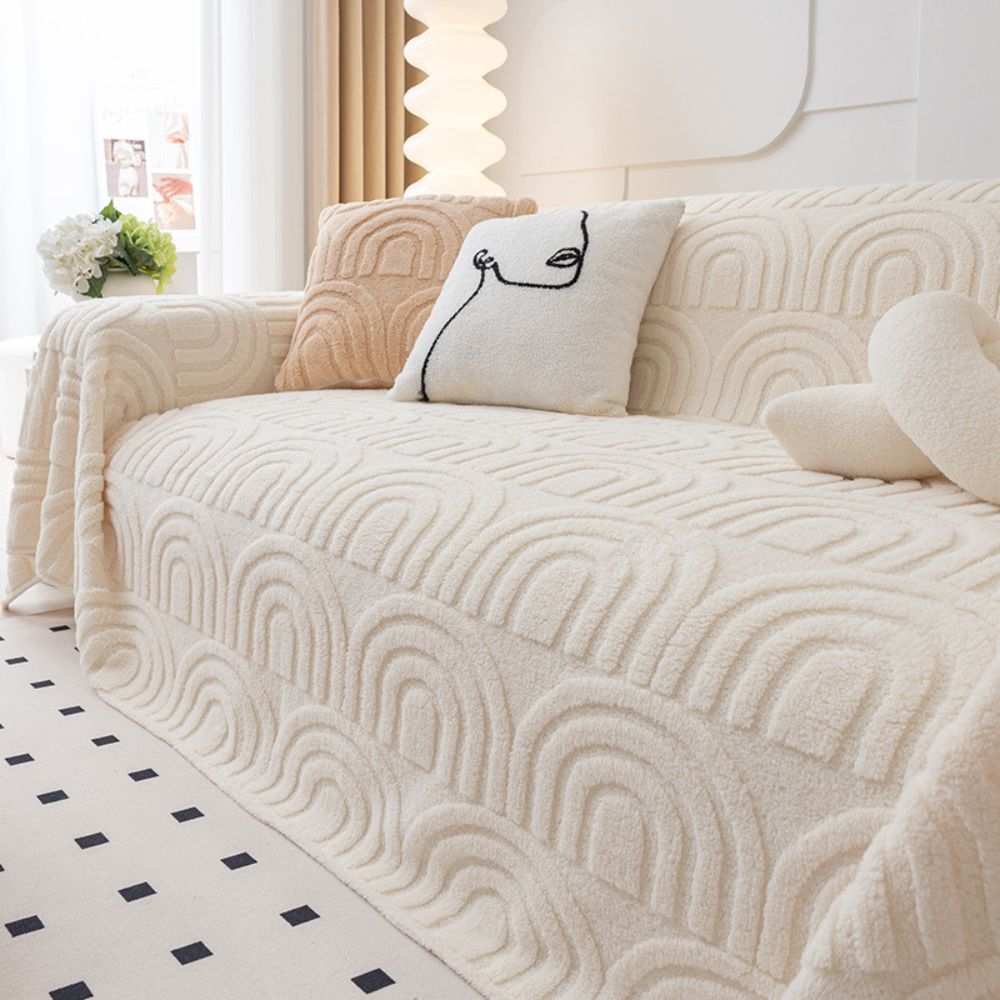 Hom & Ember – Luxurious Non - Slip Sofa Cover in Elegant Fabric for a Serene Ambiance - Hom & Ember