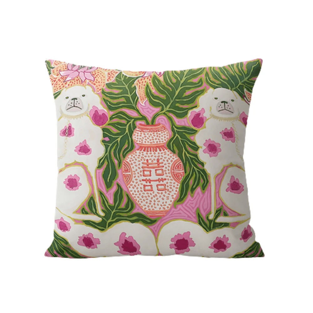 Hom & Ember – Luxurious Pink Dog Cushion Cover for a Cozy Retreat - Hom & Ember