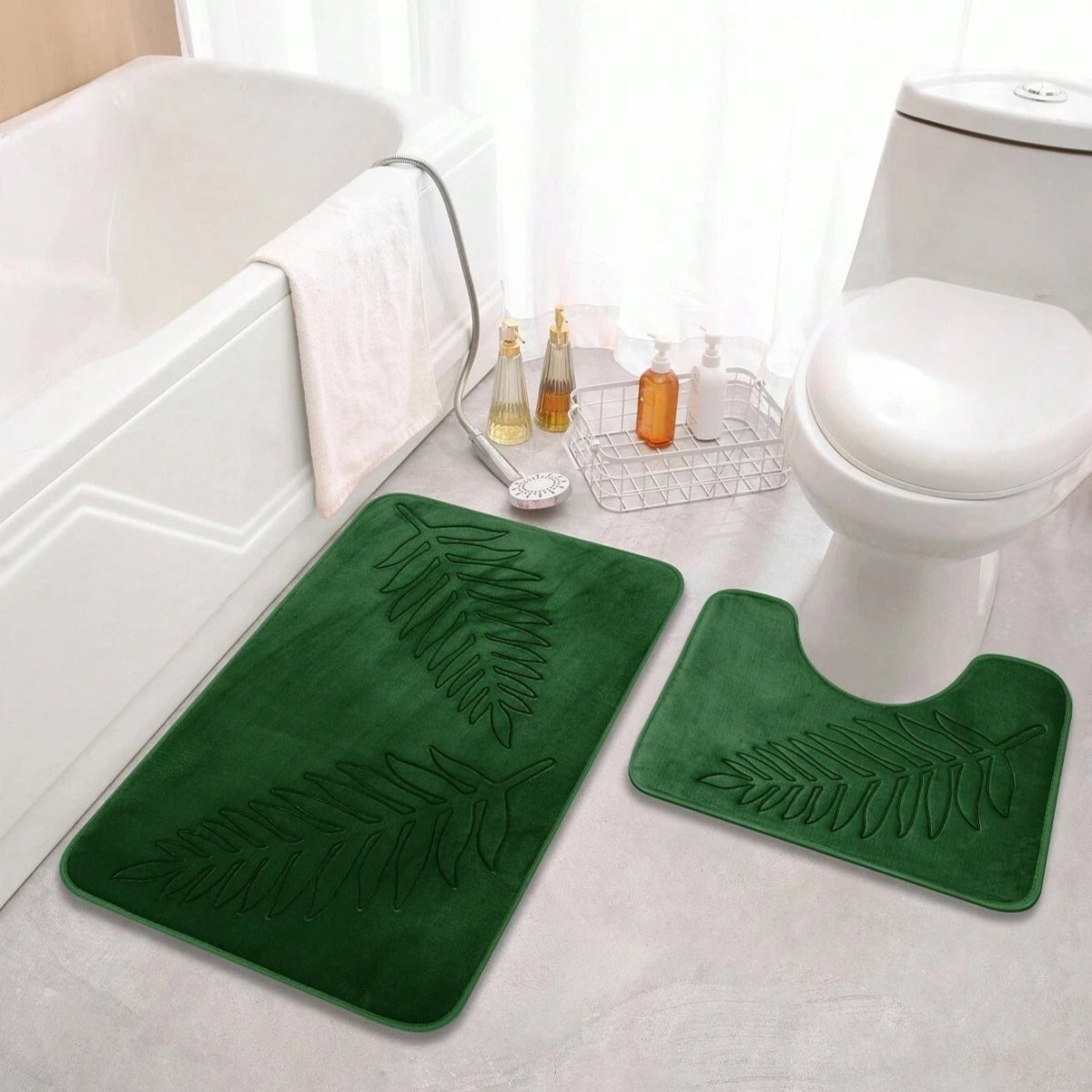 Hom & Ember – Luxurious Quick - Drying Bath Mat Set for Elegant Spaces and Serene Atmosphere - Hom & Ember