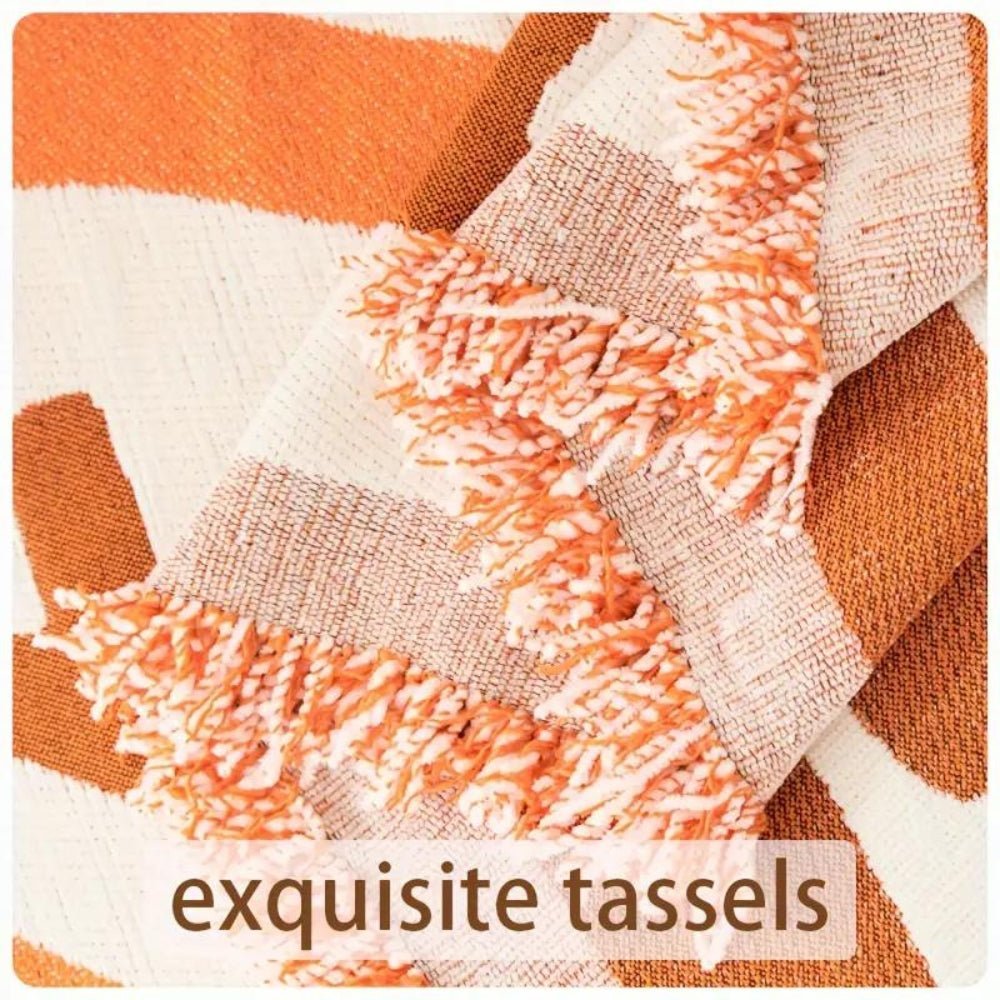 Hom & Ember – Luxurious Reversible Sofa Cover in Bohemian Style for a Serene Ambiance - Hom & Ember