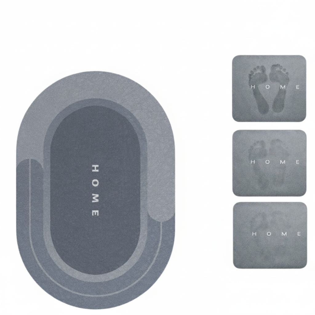 Hom & Ember – Luxurious Super Absorbent Bath Mat in Elegant Design for a Serene Ambiance - Hom & Ember