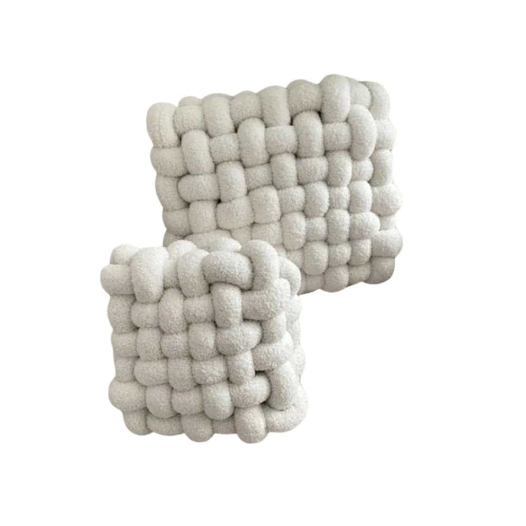 Hom & Ember – Luxurious Textured Nordic Knot Cushion in Vibrant Hues for a Serene Ambiance - Hom & Ember