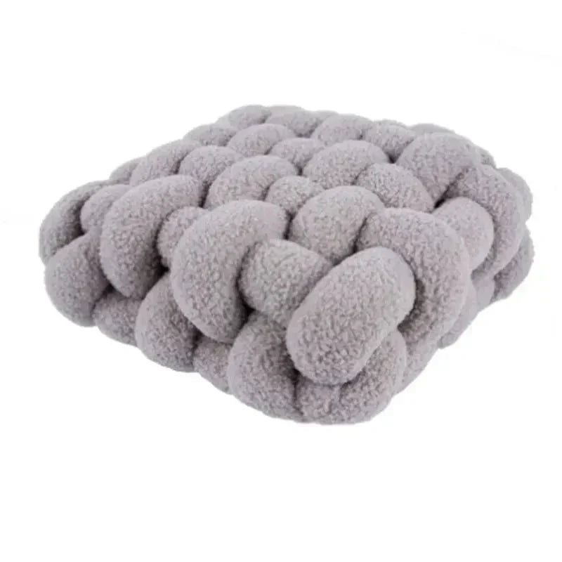 Hom & Ember – Luxurious Textured Nordic Knot Cushion in Vibrant Hues for a Serene Ambiance - Hom & Ember
