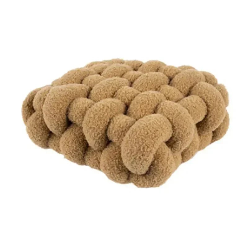 Hom & Ember – Luxurious Textured Nordic Knot Cushion in Vibrant Hues for a Serene Ambiance - Hom & Ember