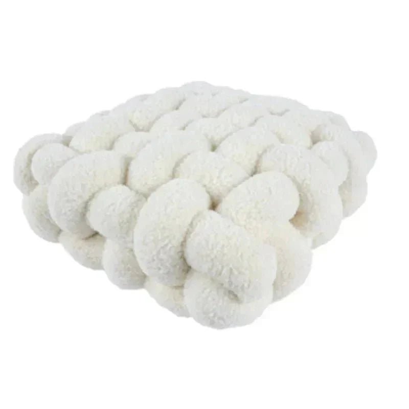 Hom & Ember – Luxurious Textured Nordic Knot Cushion in Vibrant Hues for a Serene Ambiance - Hom & Ember