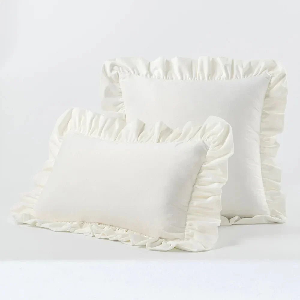Hom & Ember – Luxurious Velvet Cushion Covers in Elegant Ruffles Perfect for a Stylish Retreat - Hom & Ember