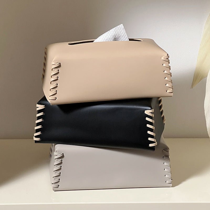 Hom & Ember – Luxury Leather Tissue Box for a Stylish and Practical Home Accessory - Hom & Ember