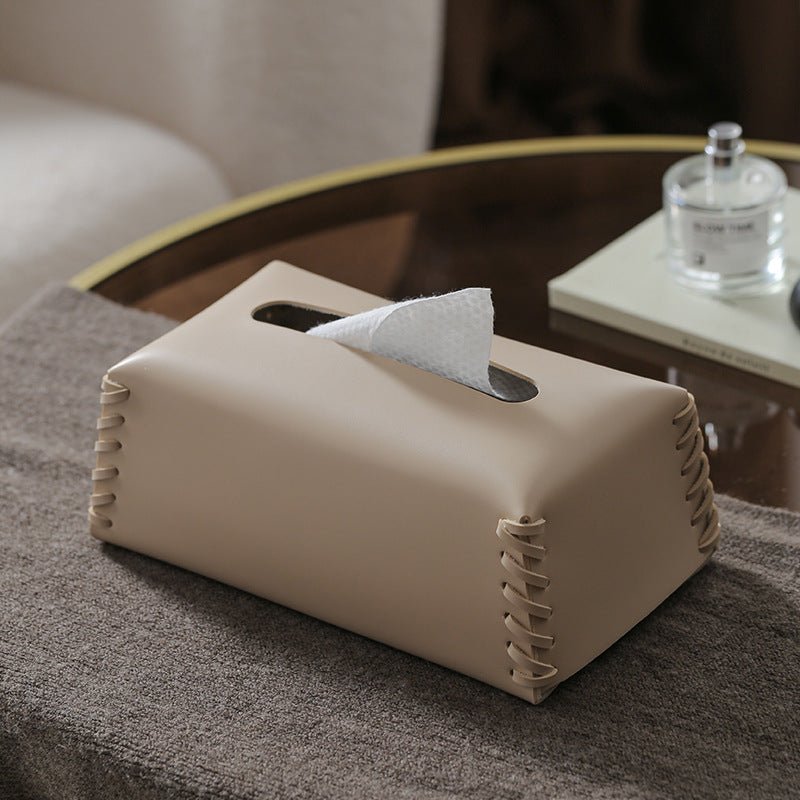 Hom & Ember – Luxury Leather Tissue Box for a Stylish and Practical Home Accessory - Hom & Ember
