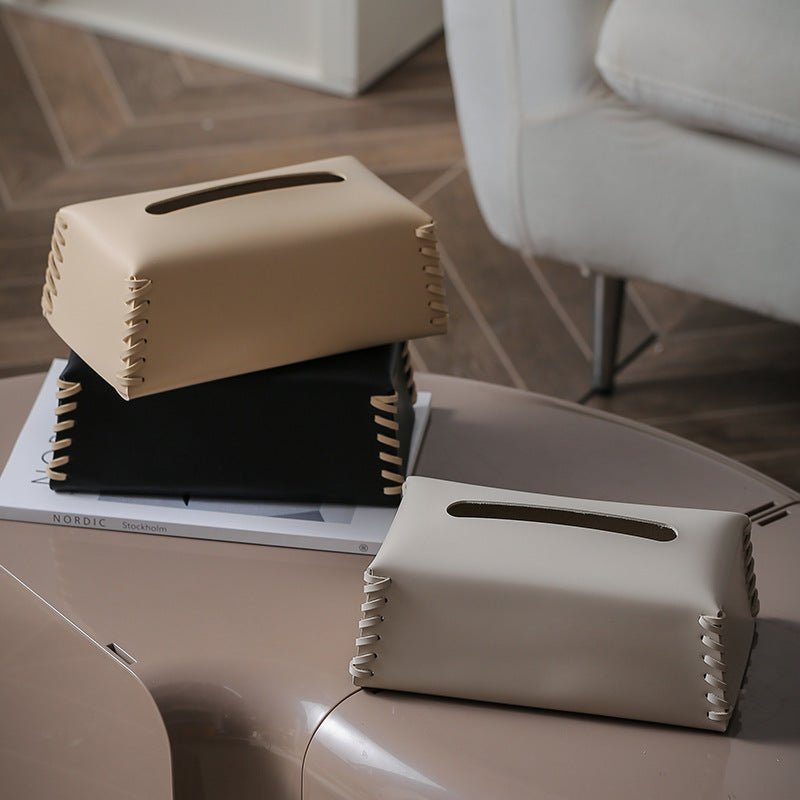 Hom & Ember – Luxury Leather Tissue Box for a Stylish and Practical Home Accessory - Hom & Ember