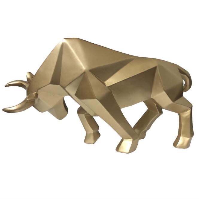 Hom & Ember – Majestic Charging Bull Sculpture for a Bold Statement in Any Space - Hom & Ember