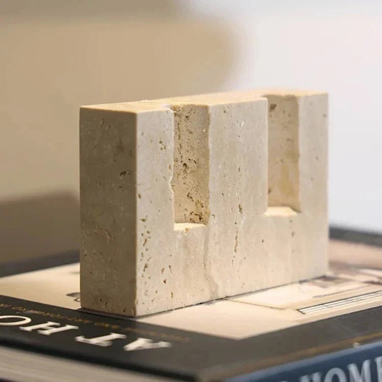 Hom & Ember – Marble Candle Holder for a Sophisticated Ambiance - Hom & Ember