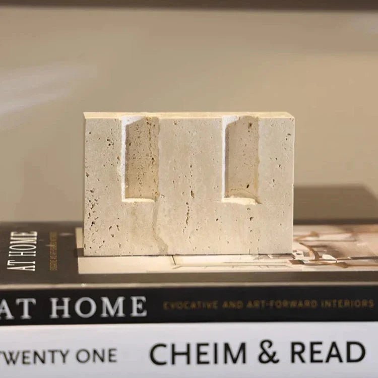 Hom & Ember – Marble Candle Holder for a Sophisticated Ambiance - Hom & Ember