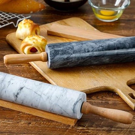 Hom & Ember – Marble Rolling Pin for Effortless Baking with Timeless Elegance - Hom & Ember