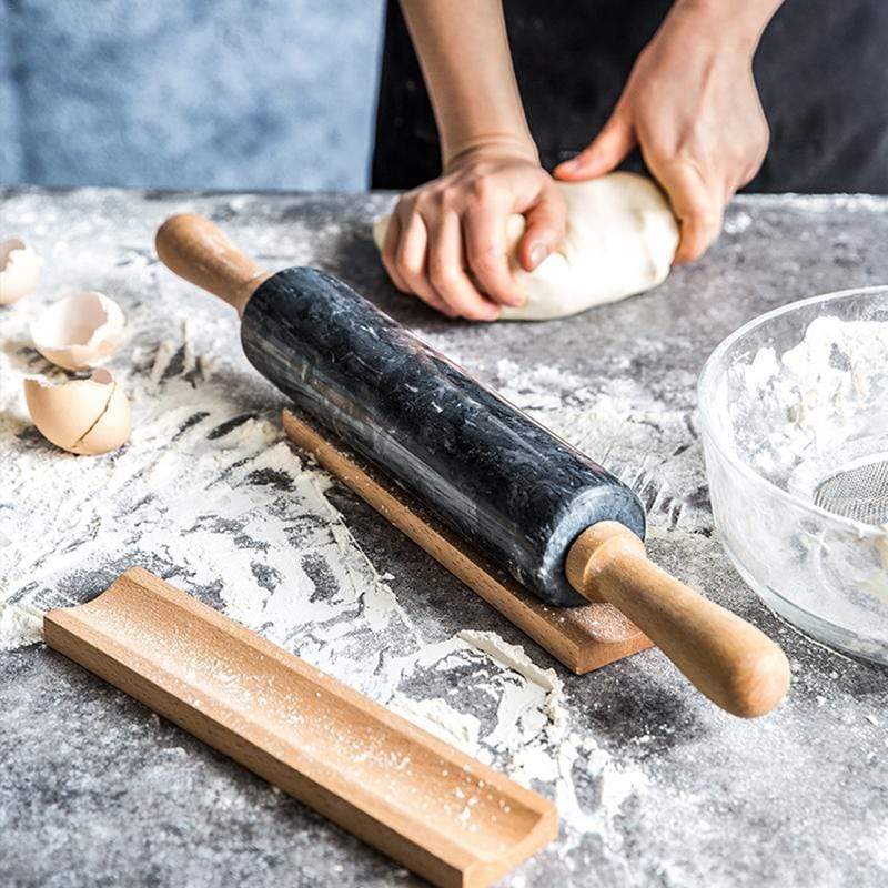 Hom & Ember – Marble Rolling Pin for Effortless Baking with Timeless Elegance - Hom & Ember