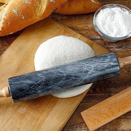 Hom & Ember – Marble Rolling Pin for Effortless Baking with Timeless Elegance - Hom & Ember
