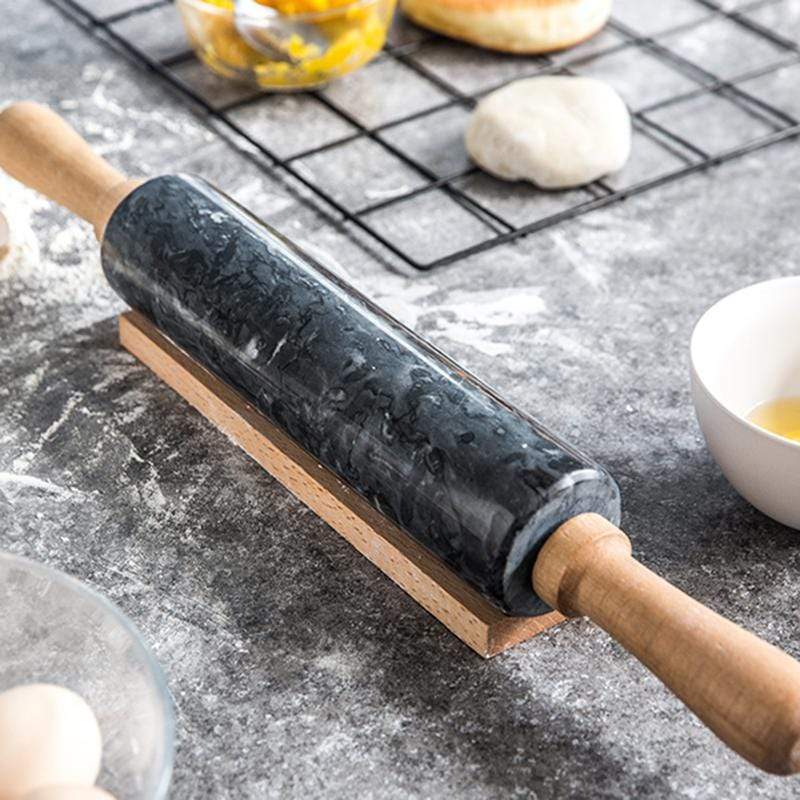 Hom & Ember – Marble Rolling Pin for Effortless Baking with Timeless Elegance - Hom & Ember