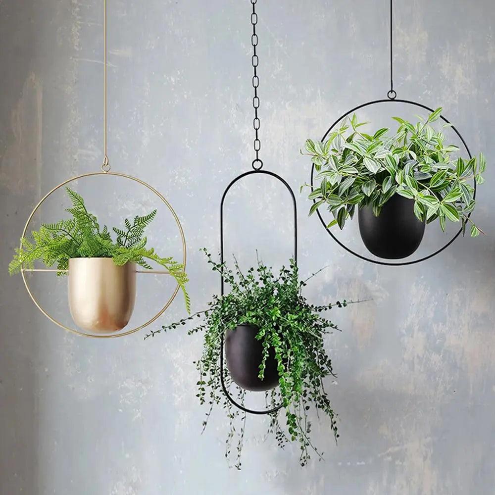 Hom & Ember – Metal Hanging Pot - Hom & Ember