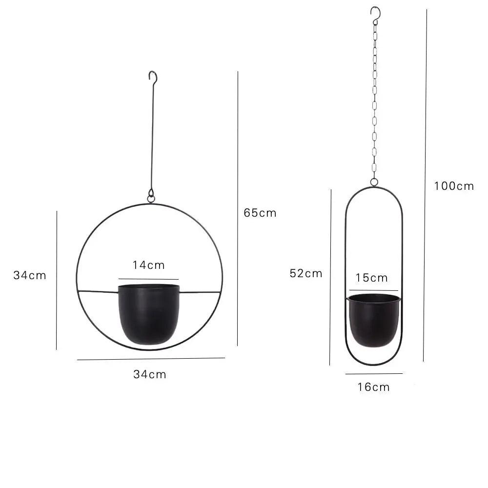 Hom & Ember – Metal Hanging Pot - Hom & Ember