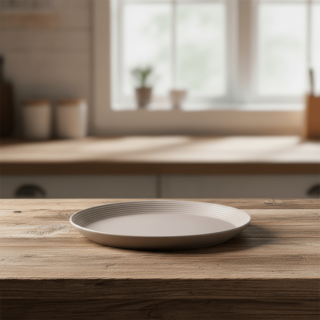 Hom & Ember – Minimalist Ceramic Dinner Plate for a Chic Dining Experience - Hom & Ember