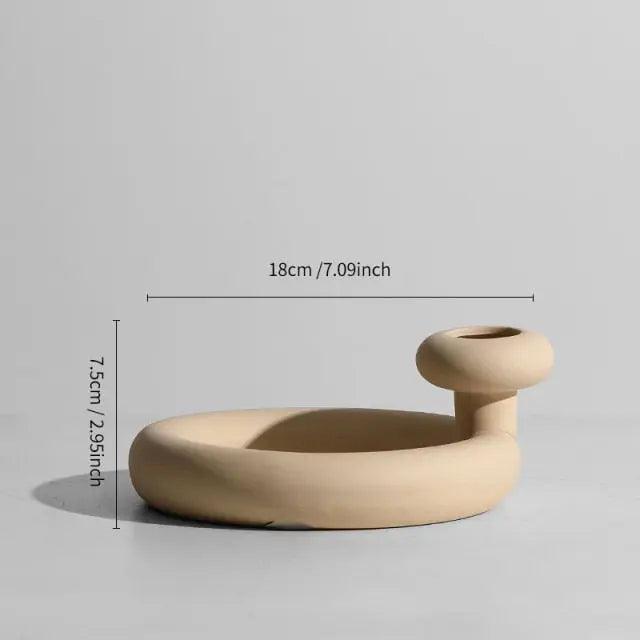 Hom & Ember – Minimalist Ceramic Vase - Hom & Ember
