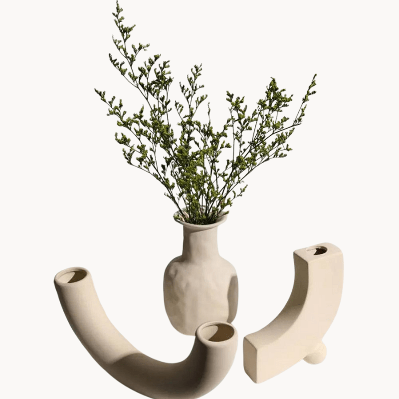 Hom & Ember – Minimalist Ceramic Vase - Hom & Ember