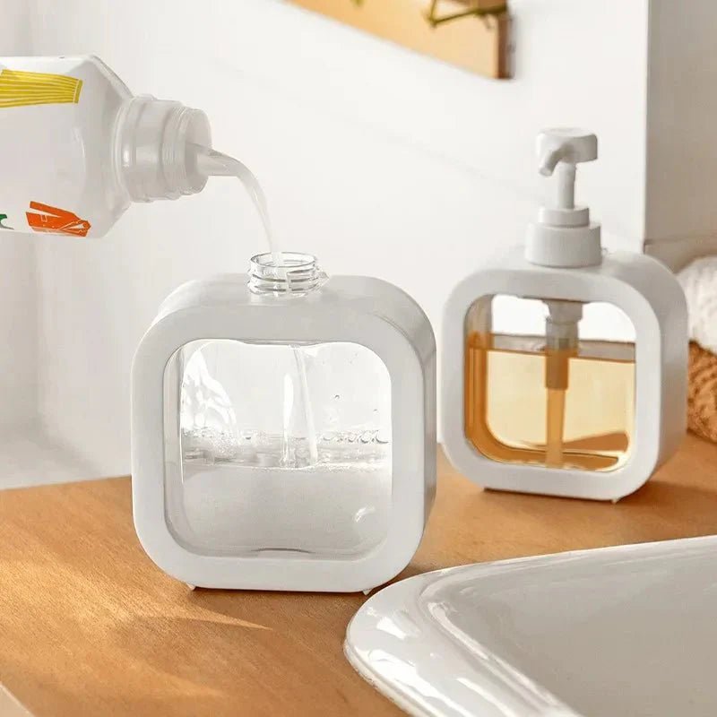 Hom & Ember – Minimalist Soap Dispenser in Elegant White for a Clean and Serene Look - Hom & Ember