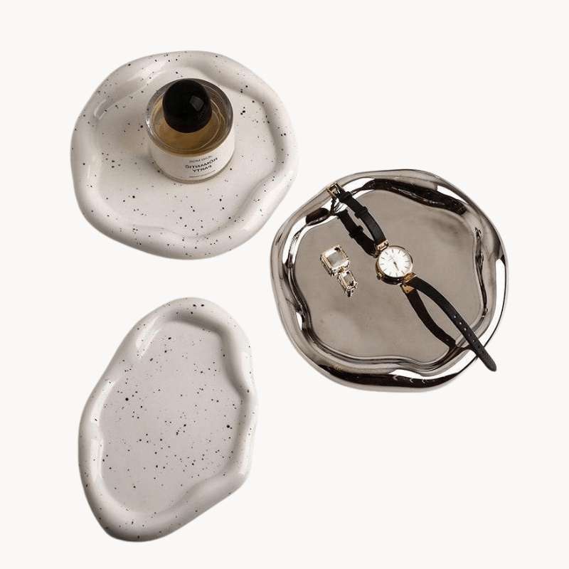 Hom & Ember – Minimalistic Chrome Trinket Dish - Hom & Ember