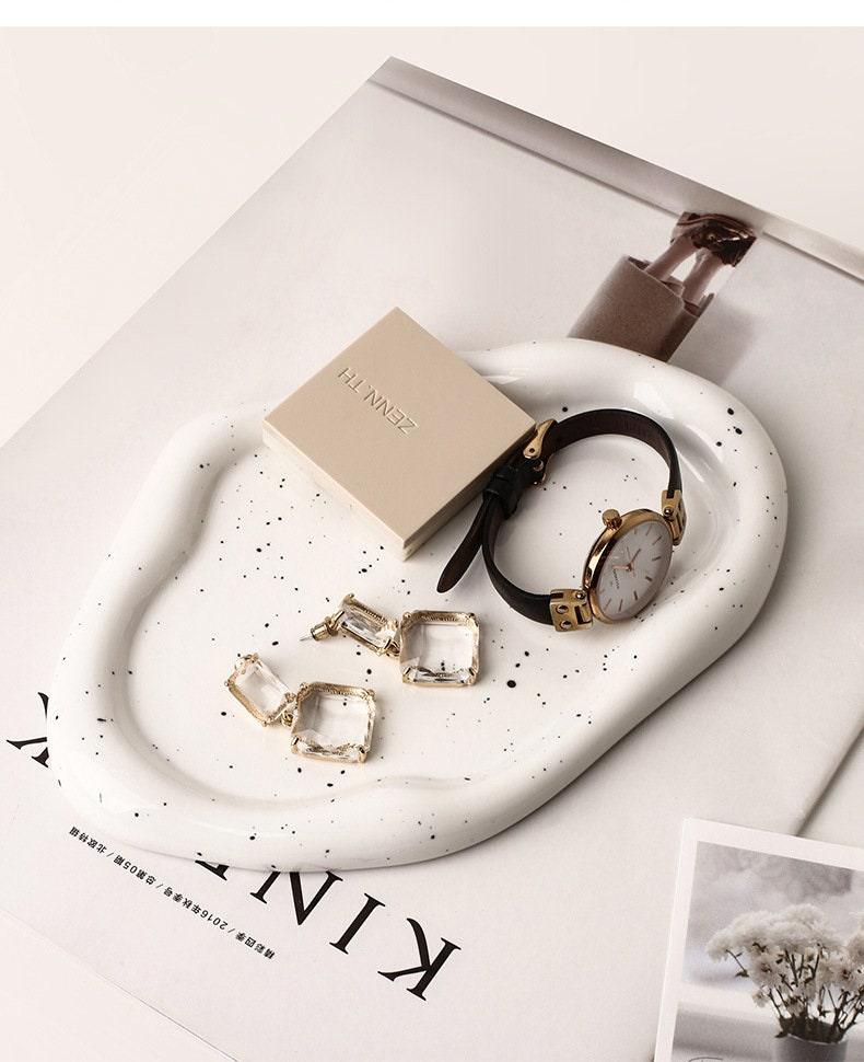 Hom & Ember – Minimalistic Chrome Trinket Dish - Hom & Ember