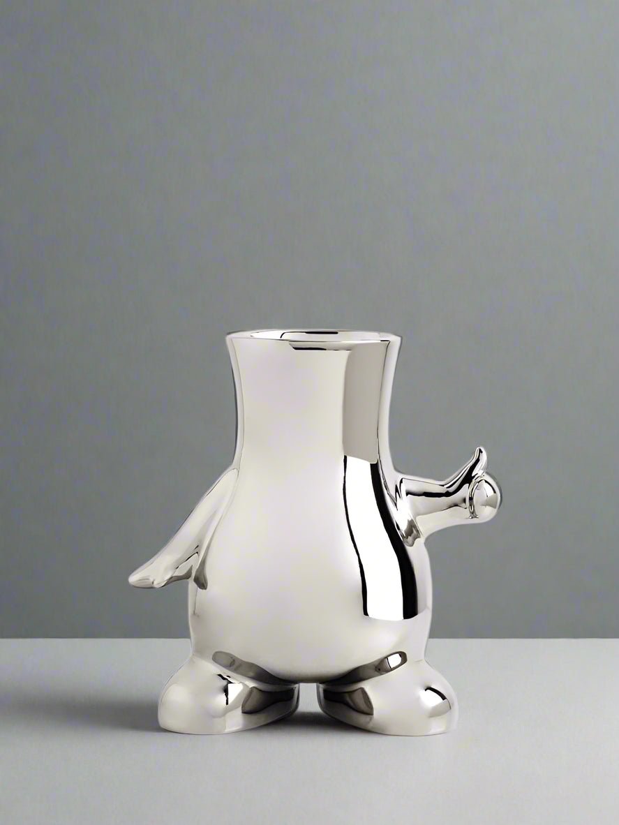 Hom & Ember – Modern Art Deco Ceramic Vase - Hom & Ember