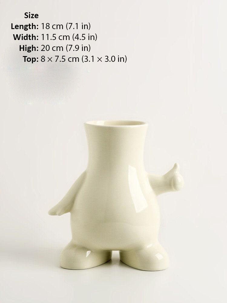 Hom & Ember – Modern Art Deco Ceramic Vase - Hom & Ember