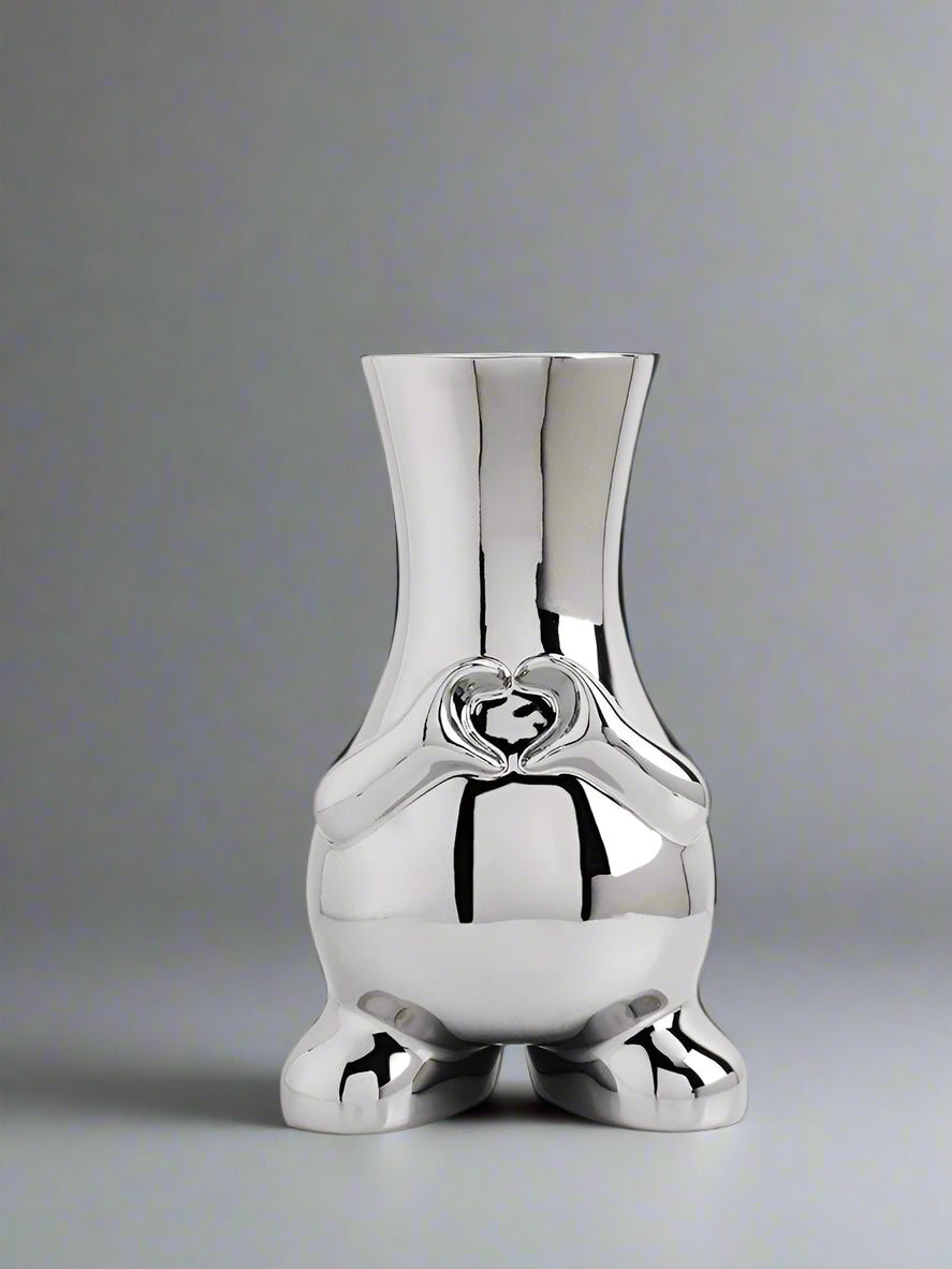 Hom & Ember – Modern Art Deco Ceramic Vase - Hom & Ember