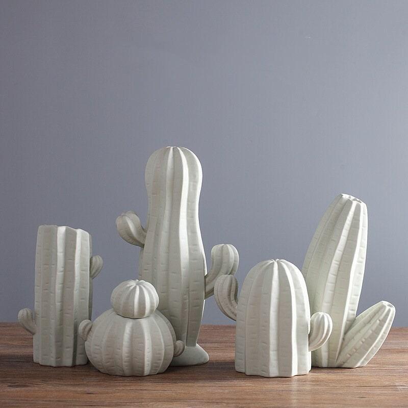 Hom & Ember – Modern Ceramic Cactus Vases - Hom & Ember