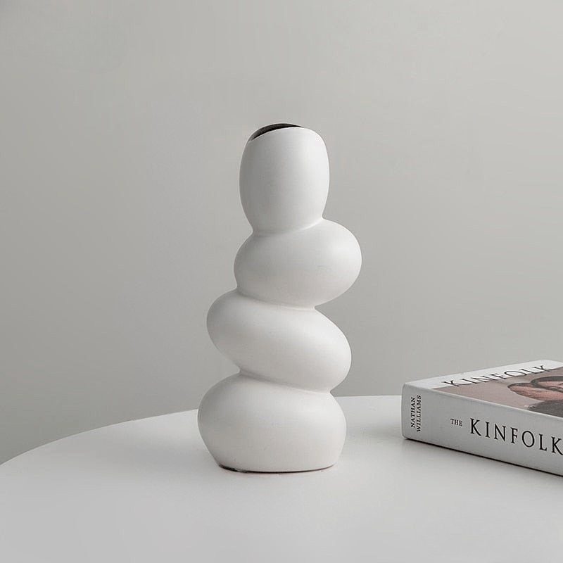 Hom & Ember – Modern Cobble Ceramic Vase - Hom & Ember