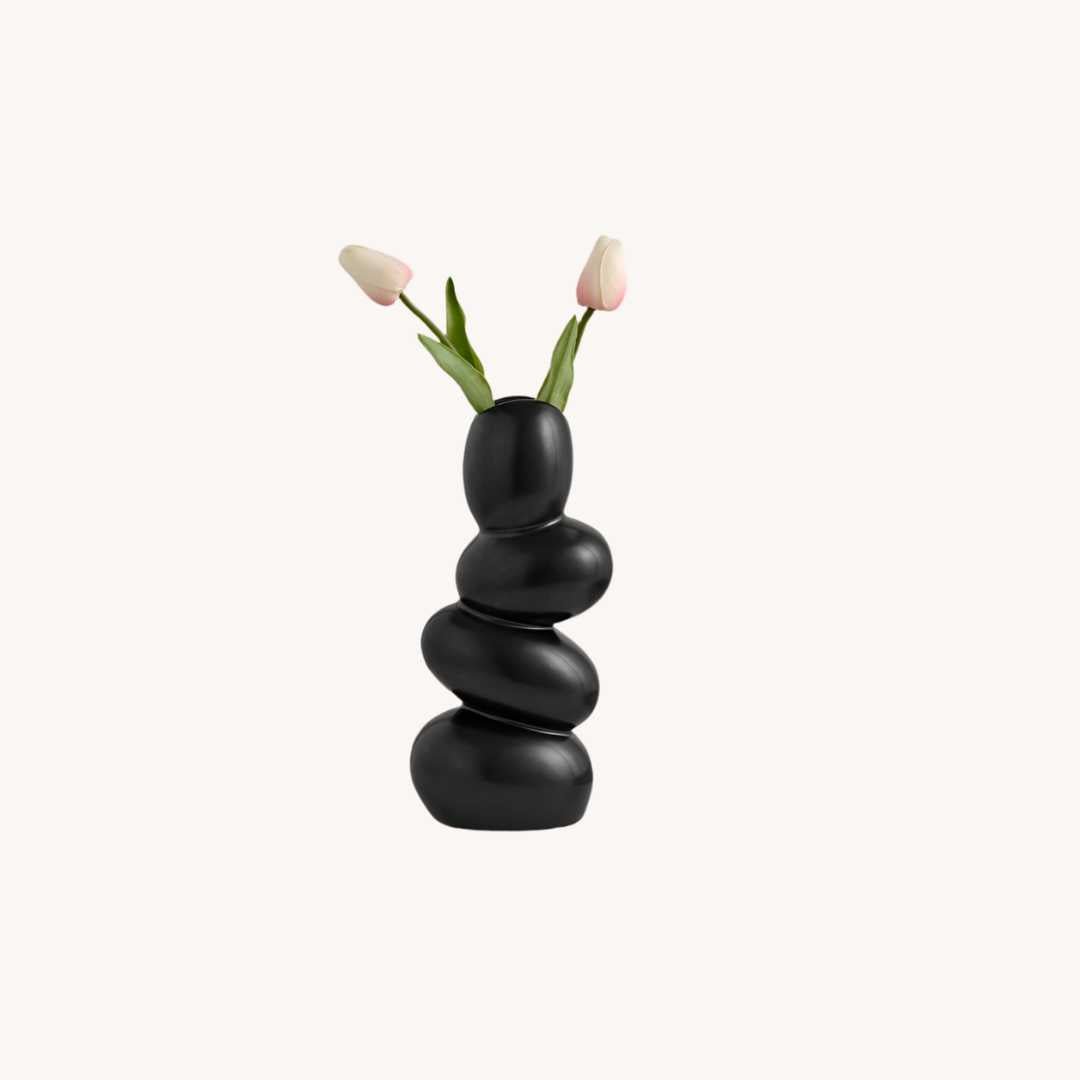 Hom & Ember – Modern Cobble Ceramic Vase - Hom & Ember