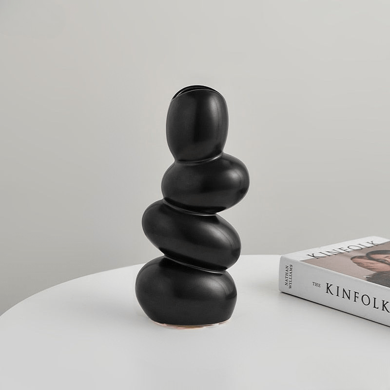 Hom & Ember – Modern Cobble Ceramic Vase - Hom & Ember