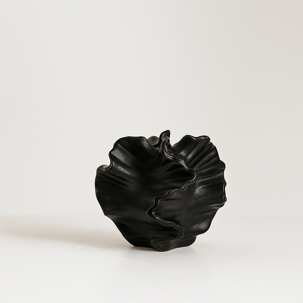 Hom & Ember – Modern Frosted Ceramic Vase - Hom & Ember