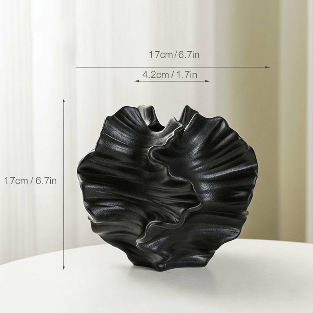 Hom & Ember – Modern Frosted Ceramic Vase - Hom & Ember