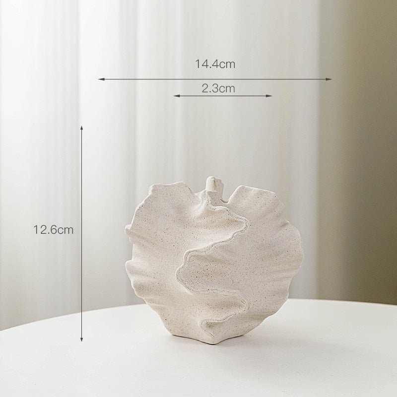 Hom & Ember – Modern Frosted Ceramic Vase - Hom & Ember