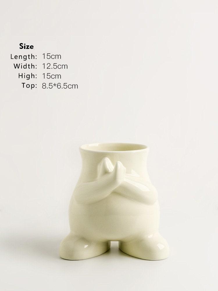 Hom & Ember – Modern Monochrome Art Vase - Hom & Ember