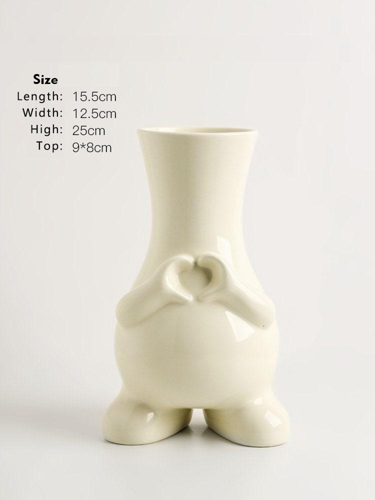 Hom & Ember – Modern Monochrome Art Vase - Hom & Ember