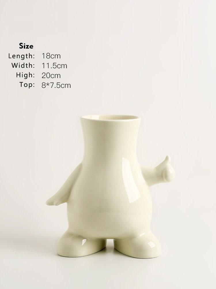 Hom & Ember – Modern Monochrome Art Vase - Hom & Ember