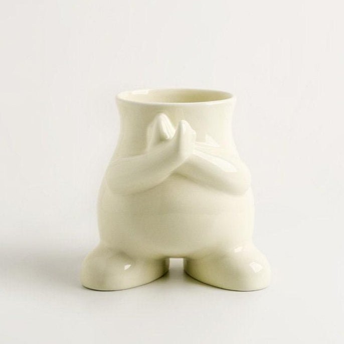 Hom & Ember – Modern Monochrome Art Vase - Hom & Ember