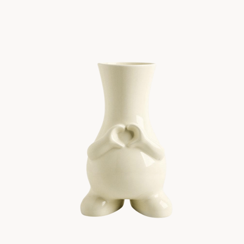 Hom & Ember – Modern Monochrome Art Vase - Hom & Ember