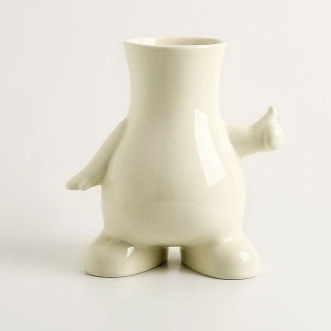 Hom & Ember – Modern Monochrome Art Vase - Hom & Ember